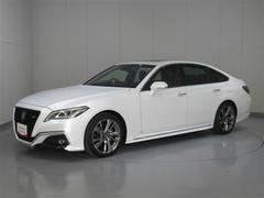 クラウンハイブリッド RSアドバンス サンルーフ フルセグ メモリーナビ DVD再生 ミュージックプレイヤー接続可 バックカメラ 衝突被害軽減システム ETC ドラレコ LEDヘッドランプ ワンオーナー 中古車画像