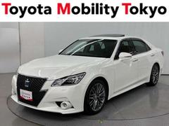 クラウン アスリートG 衝突被害軽減ブレーキ 車検整備付 サンルーフ ETC 本革エアシート HDDナビ バックモニター bluetooth ミュージックプレイヤー接続可 クルーズコントロール 盗難防止システム DVD再生 中古車画像