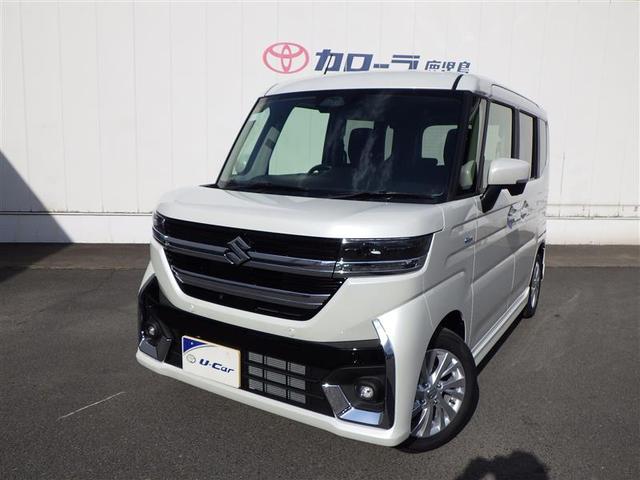 スペーシアカスタム(スズキ) ハイブリッドＧＳ　アルミ　両側電動パワースライドドア　フロントベンチシート　前後衝突被害軽減ブレーキ　ＬＥＤライト　盗難防止　フルセグ地デジＴＶ　横滑り防止装置　パワステ　ＡＢＳ　オートクルーズコントロール　エアバッグ 中古車画像