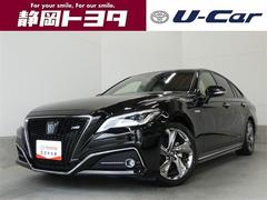 クラウンハイブリッド RS 本革 ワンオーナー車 LEDヘッドライト クルコン AC100V スマートエントリー セキュリティーアラーム Bカメラ カーテンエアバッグ 定期点検記録簿 横滑り防止 ETC ドラレコ TVナビ PW 中古車画像