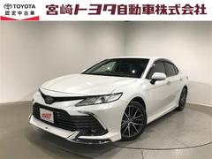 カムリ Gレザーパッケージ 衝突被害軽減 DVDプレーヤー 定期点検記録簿 LEDランプ ナビTV 横滑り防止 本革シート 電動シート 地デジTV イモビライザー エアバッグ キーフリー メモリ-ナビ オートクルーズ ABS 中古車画像