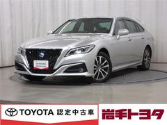 クラウンハイブリッド G Four 4WD 寒冷地 衝突被害軽減システム メモリーナビ フルセグ LEDヘッドランプ アルミホイール バックカメラ ドラレコ スマートキー オートクルーズコントロール アイドリングストップ ETC 中古車画像