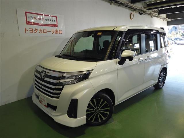 ルーミー(トヨタ) カスタムＧ−Ｔ　助手席エアバック　両側オートスライドドア　スマートキープッシュスタート　ＬＥＤライト　１オーナー　横滑り防止機能　クルコン　ＥＴＣ付　アルミホイール　キーレス　ＤＶＤ　ナビ＆ＴＶ　セキュリティ　ＡＢＳ 中古車画像