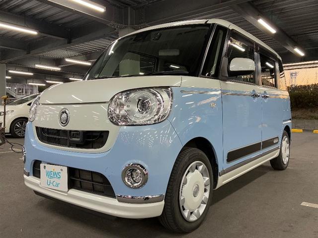 ムーヴキャンバス(ダイハツ) Ｇメイクアップ　ＳＡＩＩ　両側自動スライドドア　ナビ＆ＴＶ　衝突回避支援　地デジＴＶ　リアカメラ　ＡＵＸ　ＡＡＣ　キーフリーキー　プッシュスタートスマートキー　ＬＥＤ　Ｗエアバック　イモビ　パワステ　パワーウインドウ　ＤＶＤ 中古車画像