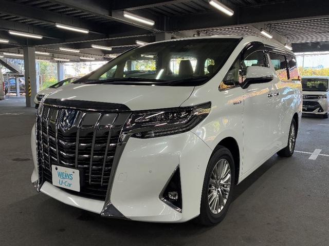 アルファードハイブリッド(トヨタ) Ｇ　Ｆパッケージ　ムーンルーフ　Ｂモニター　オートクルーズコントロール　地デジ　オートエアコン　電動シート　ＡＢＳ　エアバッグ　ＥＴＣ　キーレス　盗難防止装置　メモリーナビ　横滑防止　３列シート　アルミ　ＤＶＤ再生 中古車画像