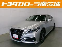 クラウンハイブリッド G 本革シート アルミ LEDヘッド キーフリー 横滑り防止機能 ETC オートエアコン ABS 盗難防止装置 エアバッグ オートクルーズコントロール TV サイドエアバッグ インテリジェントキー 中古車画像