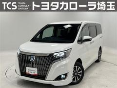 エスクァイア ハイブリッドGiプレミアムパッケジブラックテーラード 誤発進抑制機能 Bカメラ スマートキー ナビ&TV イモビライザー LEDランプ ETC車載器 クルーズコントロール アルミ 地デジ 横滑り防止装置 キーレス ABS DVD再生 3列シート 記録簿 中古車画像