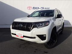 ランドクルーザープラド TX Lパッケージ・ブラックエディション 本革シート 1オーナー 地デジ Pシート ナビ・TV アルミホイール 3列 クルーズコントロール 横滑り防止装置 ミュージックプレイヤー接続可 ドライブレコーダー メモリーナビ LEDライト 4WD 中古車画像