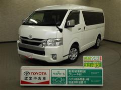 ハイエースワゴン GL セキュリティアラーム 左オートスライドドア ETC付き スマートキ- リアカメラ 運転席助手席エアバック キーレスキー ナビ&TV AC 100V PW ダブルエアコン エアバック ワンセグ ABS 中古車画像