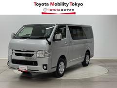 ハイエースバン ロングスーパーGL エアB リヤカメラ PS 100V イモビライザー スマキー リアエアコン ダブルエアバック 横滑防止 フルフラットシート ETC付き キーレスキー ワンセグTV ナビTV ABS AUX ドラレコ 中古車画像