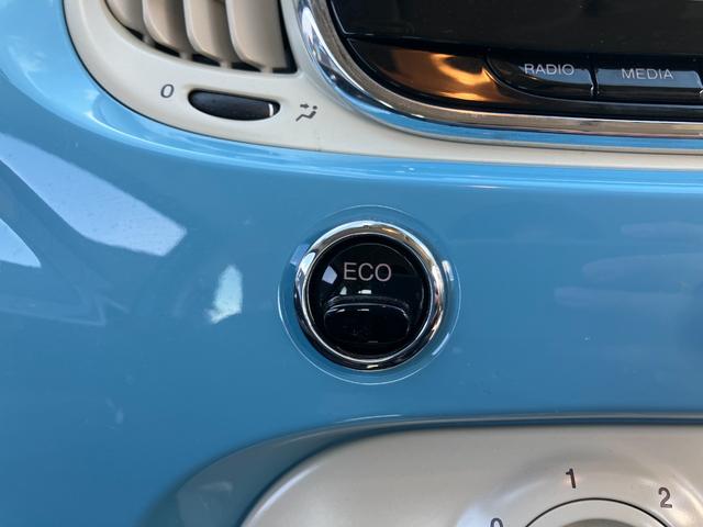 ５００ ツインエア　ポップ　廃番色ブルーヴォラーレ　Ｂｌｕｅｔｏｏｔｈ付き純正モニター　ＥＴＣ　ＬＥＤデイライト　純正１４インチホイール　ＥＴＣ　デュアロジックミッション　ステアリングスイッチ　アイドリングストップ（27枚目）