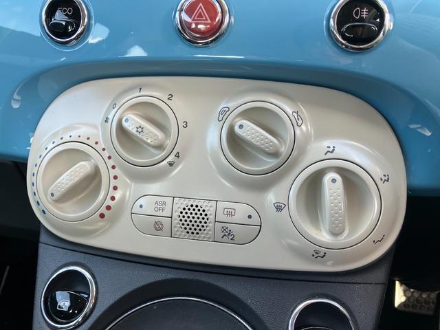 ５００ ツインエア　ポップ　廃番色ブルーヴォラーレ　Ｂｌｕｅｔｏｏｔｈ付き純正モニター　ＥＴＣ　ＬＥＤデイライト　純正１４インチホイール　ＥＴＣ　デュアロジックミッション　ステアリングスイッチ　アイドリングストップ（56枚目）