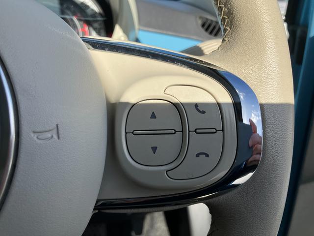 ５００ ツインエア　ポップ　廃番色ブルーヴォラーレ　Ｂｌｕｅｔｏｏｔｈ付き純正モニター　ＥＴＣ　ＬＥＤデイライト　純正１４インチホイール　ＥＴＣ　デュアロジックミッション　ステアリングスイッチ　アイドリングストップ（66枚目）