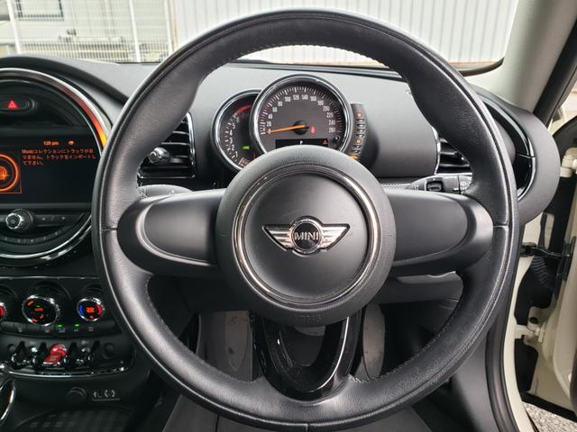 MINI クーパー クラブマン 純正ナビ オートエアコン オートライト ISOFIX対応 Bluetooth接続 USB入力端子 ドラレコ ETC 純正17インチAW(12枚目)