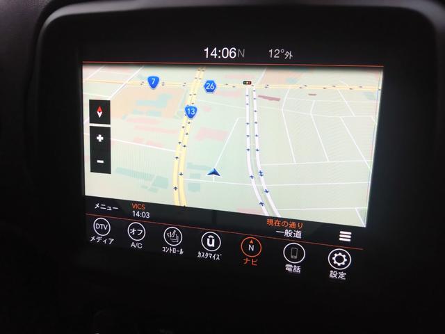 ジープ・レネゲード リミテッド 黒レザー LEDライト カープレイ アンドロイドオート ACC 衝突軽減 シートヒーター 純正グルセグナビ バックカメラ パークソナー ステアリングヒーター ブラインドスポット ETC 純正17AW(14枚目)