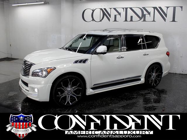 ＱＸ８０ 　シアターＰＫＧ　デラックスツーリングＰＫＧ　４ＷＤ　新車並行車　トミーカイラボディキット・マフラー　　２４インチＡＷ　サンルーフ　シートヒーター　シートクーラー（3枚目）