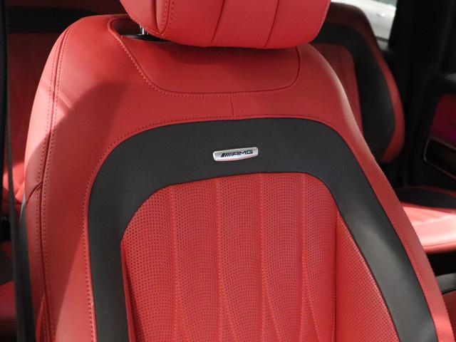 Ｇクラス Ｇ６３　ＡＭＧレザーエクスクルーシブパッケージ　内装クラシックレッド　ＡＭＧパフォーマンスエグゾースト　ＡＭＧ　ＲＩＤＥサス　ＡＭＧレッドブレーキキャリパー　ダイナミックシート　リラクゼーション　Ｂｕｒｍｅｓｔｅｒ　ベンチレーター（33枚目）