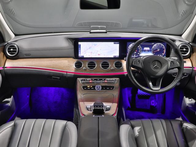 Ｅクラス Ｅ４００　４マチック　エクスクルーシブ　認定保証２年　１２．３インチコックピッドＤ　アップルカープレイ　ヘッドアップディスプレイ　アンビエントライト　マルチビームＬＥＤ　ＡＩＲ　ＢＯＤＹサス　本革シート（ナッパレザー）（2枚目）