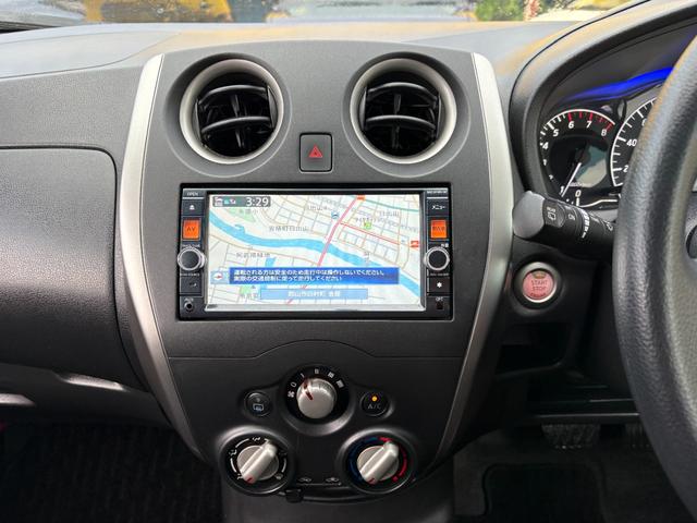 ノート Ｘ　ＤＩＧ－Ｓ　車検２年／ナビ／Ｂカメ／Ｂｌｕｅｔｏｏｔｈ／ＴＶ／ＥＴＣ／禁煙／スマートキー／Ｐスタート／エコスーパーチャージャー／ドアバイザー／Ｔチェーン車／日産純正ＯＰエスティーロアルミホイール１５インチ（9枚目）