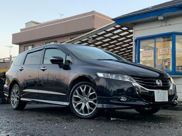 オデッセイ アブソルート ナビ Bカメラ 後席モニター 関東仕入 禁煙 TV DVD再生 HID ETC 純正18AW キーレス Tチェーン Mウィンカー(45枚目)