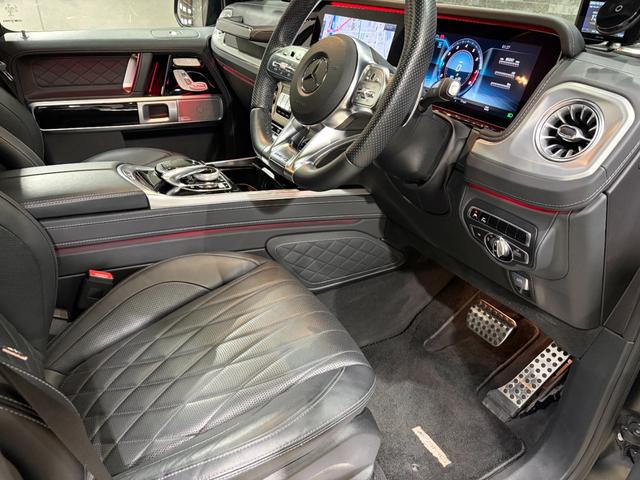 Gクラス G63 AMGレザーエクスクルーシブパッケージ ナッパレザーシートフルレザー仕様 22インチAW アンビエントライト スライディングルーフ(40枚目)