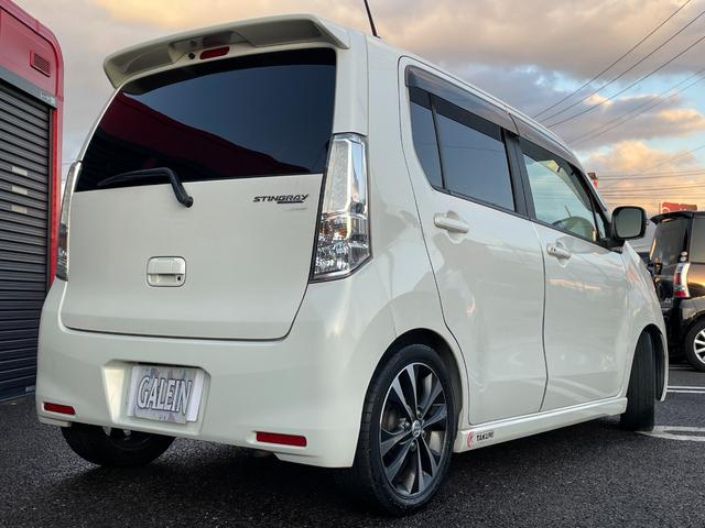 ワゴンＲスティングレー Ｔ　ターボ　ナビ　ＴＶ　ＢＴ接続　ＨＩＤ　オートライト　関東仕入　スマートキー　パドルシフト　ＣＤ＆ＤＶＤ　ミラーウィンカー　ドアバイザー　フォグ　プライバシーガラス　純正アルミ　ＡＵＴＯエアコン　電格Ｍ（30枚目）