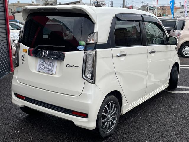 N-WGNカスタム G・Aパッケージ 衝突軽減ブレーキ ハーフレザー ナビ バックカメラ Bluetooth フルセグTV ETC HID オートライト クルコン スマートキー ミュージックサーバー CD&DVD USB AAC 純正AW(13枚目)