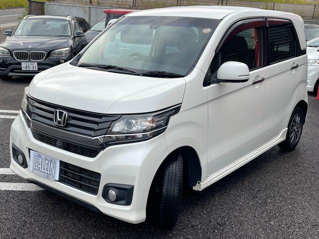 N-WGNカスタム G・Aパッケージ 衝突軽減ブレーキ ハーフレザー ナビ バックカメラ Bluetooth フルセグTV ETC HID オートライト クルコン スマートキー ミュージックサーバー CD&DVD USB AAC 純正AW(24枚目)