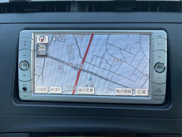 プリウス Ｓ　検・２年／ナビ／Ｂカメ／ＴＶ／ＥＴＣ／禁煙／Ｓキー／ＤＶＤ再生／ＡＵＸ接続端子／オートエアコン／プッシュスタート／Ｆフォグランプ／Ｄバイザー／Ｍウィンカー／Ｔチェーン／ドアバイザー／純正鍛造１５ＡＷ（7枚目）