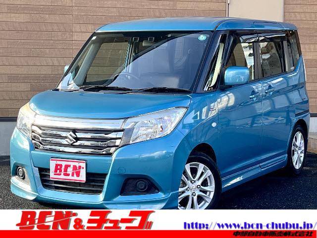 ソリオ(スズキ) ハイブリッドＭＸ　Aftermarketナビ＿電動スライドドア＿前席シートヒーター＿ＥＴＣ＿フルセグＴＶ＿純正１５インチアルミ＿クルーズコントロール＿エンジンスターター＿禁煙車 中古車画像