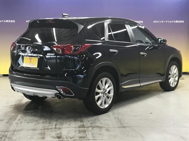 ＣＸ－５ ＸＤ　Ｌパッケージ　社外ナビ／フルセグＴＶ／ＣＤ／ＤＶＤ／ＢＴオーディオ／前後ドラレコ／クルコン／衝突軽減ブレーキ／パワーシート／１７インチアルミ／革シート／バックカメラ／純正１９インチアルミホイールＨＩＤオートライト（8枚目）