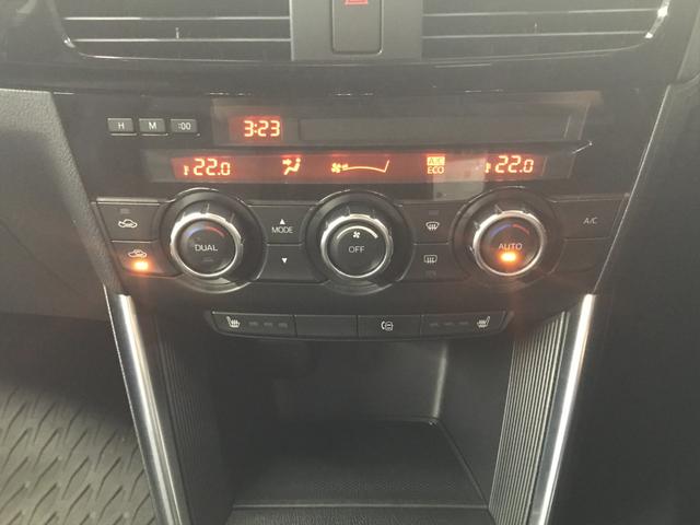 ＣＸ－５ ＸＤ　Ｌパッケージ　社外ナビ／フルセグＴＶ／ＣＤ／ＤＶＤ／ＢＴオーディオ／前後ドラレコ／クルコン／衝突軽減ブレーキ／パワーシート／１７インチアルミ／革シート／バックカメラ／純正１９インチアルミホイールＨＩＤオートライト（13枚目）