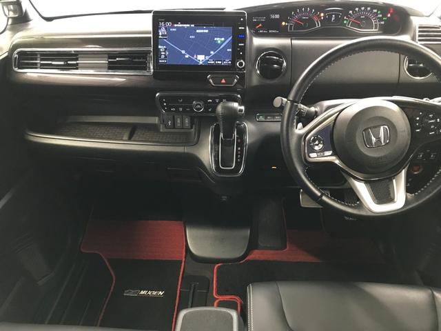 N-BOXカスタム G・EXターボホンダセンシング 8インチ純正メモリーナビ 両側パワスラ シートヒーター BTオーディオ 前後Dレコ バックカメラ オートLED CD DVD USB 追従クルコン 衝突軽減ブレーキ 車線逸脱防止システム(6枚目)