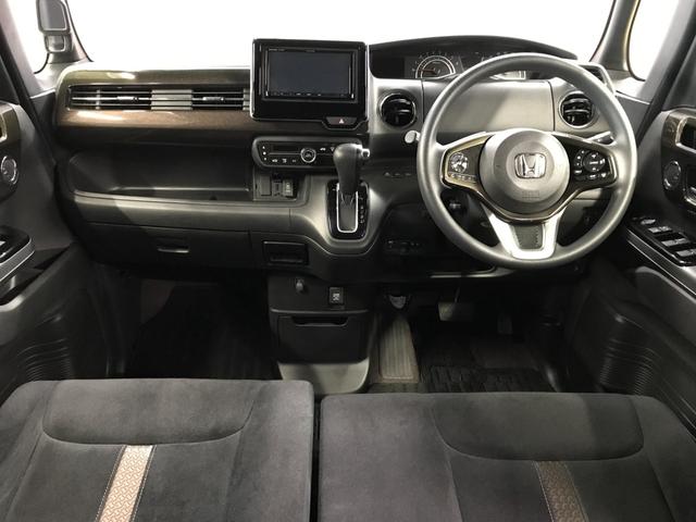 N-BOXカスタム G・Lホンダセンシング 両側パワースライドドア 社外SDナビ フルセグTV CD DVD BTオーディオ USB Bカメラ 衝突軽減ブレーキ 追従クルコン レーンアシスト LEDオートライト ETC 純正14インチアルミ(2枚目)