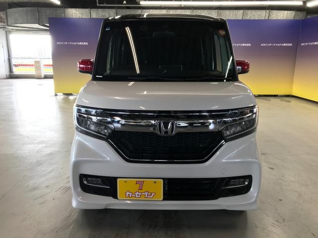 N-BOXカスタム G・Lホンダセンシング 両側パワースライドドア 社外SDナビ フルセグTV CD DVD BTオーディオ USB Bカメラ 衝突軽減ブレーキ 追従クルコン レーンアシスト LEDオートライト ETC 純正14インチアルミ(4枚目)