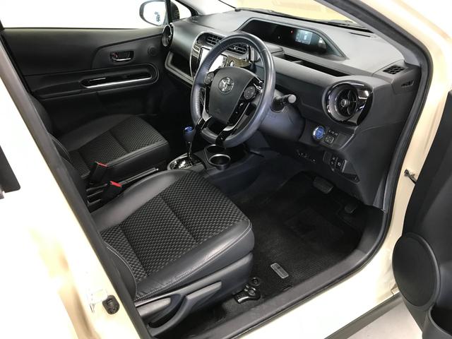 アクア クロスオーバー 社外ナビ フルセグTV Bluetoothオーディオ CD DVD バックカメラ オートLEDヘッドライト 衝突軽減ブレーキ 車線逸脱 スマートキー 純正16インチアルミ ETC(12枚目)