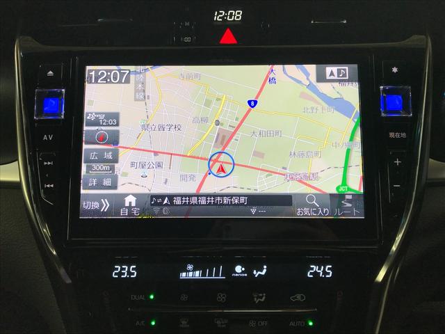 ハリアーハイブリッド プレミアム　ワンオーナー車／社外アルパインナビ／フルセグＴＶ／ＣＤ／ＤＶＤ／ＢＴオーディオ／バックカメラ／衝突軽減ブレーキ／パワーシート／パワーバックドア／追従クルコン／ＬＥＤオート／純正１８インチアルミ／ＥＴＣ（2枚目）