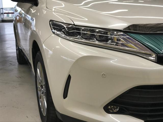 ハリアーハイブリッド プレミアム　ワンオーナー車／社外アルパインナビ／フルセグＴＶ／ＣＤ／ＤＶＤ／ＢＴオーディオ／バックカメラ／衝突軽減ブレーキ／パワーシート／パワーバックドア／追従クルコン／ＬＥＤオート／純正１８インチアルミ／ＥＴＣ（36枚目）