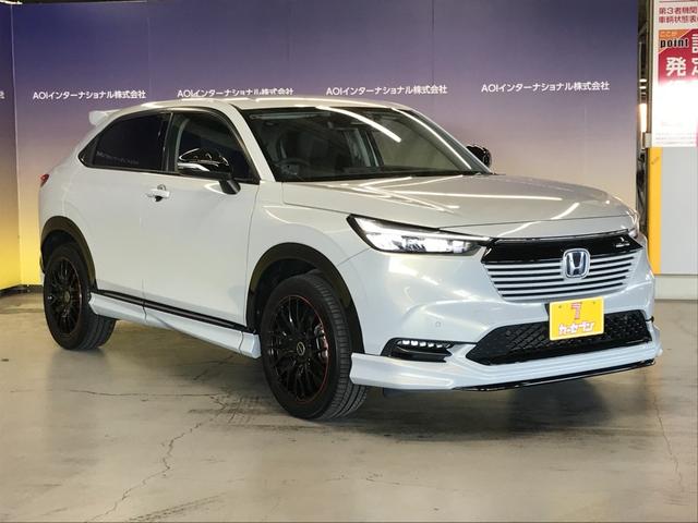 ヴェゼル e:HEV Z 純正9インチナビ フルセグTV Bluetooth USB TVキャンセラー ホンダコネクトディスプレイ コンビシート 社外フルエアロ 社外18インチホイール オートLED ドラレコ前後 ETC2.0(6枚目)