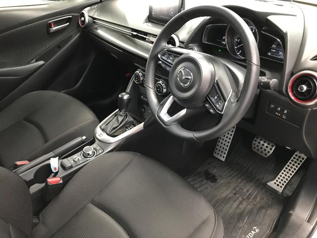 MAZDA2 15S ブラックトーンエディション フルセグTV DVD SD CD USB BTオーディオ ETC バックカメラ 全方位カメラ 前後ドラレコ LEDオートライト ブラインドスポット 360度カメラ 衝突軽減 追従クルコン 前後ソナー(14枚目)