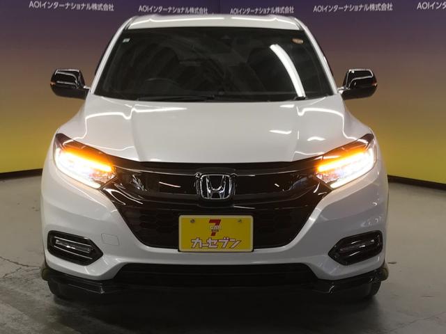 ヴェゼル ハイブリッドＲＳ・ホンダセンシング　ホンダセンシング／追従クルコン／衝突軽減ブレーキ／バックカメラ／前方ドラレコ／オートＬＥＤ／シートヒーター／ハーフレザーアップルカープレイ／アンドロイドオート／純正８インチンナビ／フルセグＴＶ（7枚目）