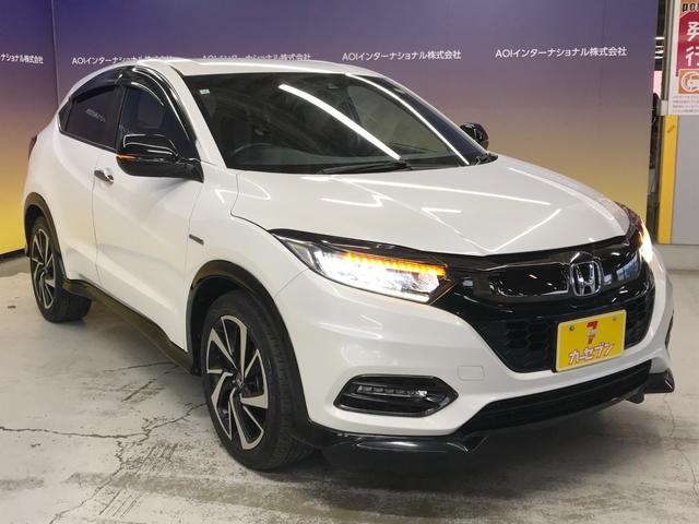 ヴェゼル ハイブリッドＲＳ・ホンダセンシング　ホンダセンシング／追従クルコン／衝突軽減ブレーキ／バックカメラ／前方ドラレコ／オートＬＥＤ／シートヒーター／ハーフレザーアップルカープレイ／アンドロイドオート／純正８インチンナビ／フルセグＴＶ（8枚目）