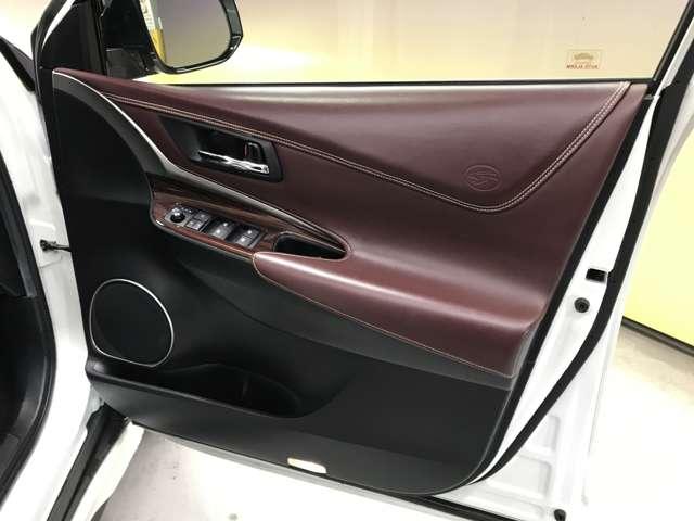 ハリアー プレミアム　社外８インチＳＤナビ／フルセグＴＶ／ＳＤ／ＣＤ／ＤＶＤ／ＢＴオーディオ／モデリスタ（フロント・サイド・リア）／テレビキャンセラー／前後ソナー／パワーバックドア／ハーフレザー／純正１８インチＡＷ（46枚目）