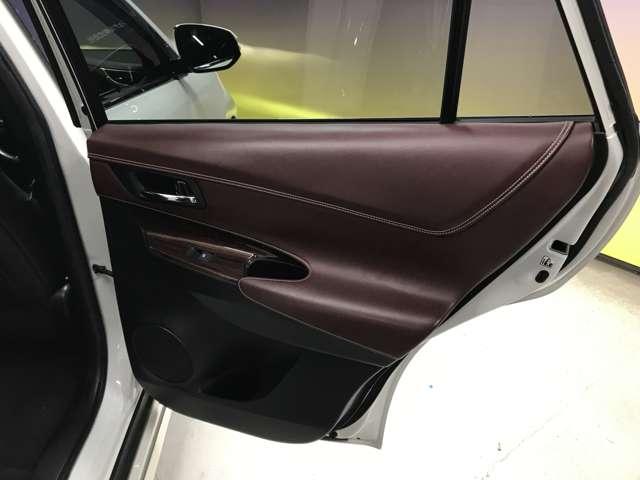 ハリアー プレミアム　社外８インチＳＤナビ／フルセグＴＶ／ＳＤ／ＣＤ／ＤＶＤ／ＢＴオーディオ／モデリスタ（フロント・サイド・リア）／テレビキャンセラー／前後ソナー／パワーバックドア／ハーフレザー／純正１８インチＡＷ（52枚目）