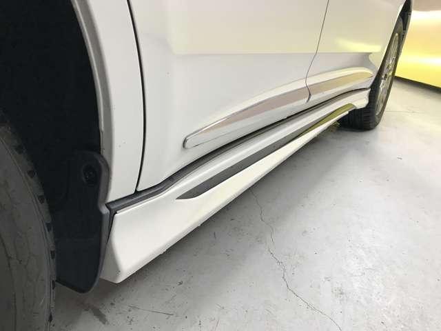 ハリアー プレミアム　社外８インチＳＤナビ／フルセグＴＶ／ＳＤ／ＣＤ／ＤＶＤ／ＢＴオーディオ／モデリスタ（フロント・サイド・リア）／テレビキャンセラー／前後ソナー／パワーバックドア／ハーフレザー／純正１８インチＡＷ（63枚目）