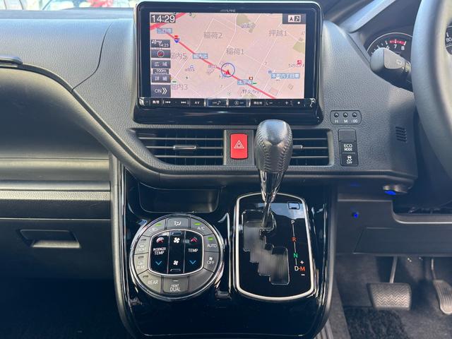 ヴォクシー ZS 社外9インチメモリーナビフルセグTV フリップダウンモニター 片側パワスラ LEDオートライト ドライブレコーダー バックカメラ ETC(19枚目)