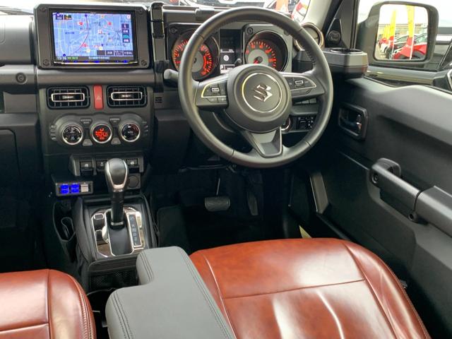 ジムニー XC 8型ナビTV バックカメラ 360度前後ドラレコ ETC 革調シートカバー カロッツェリアスピーカー オートLED シートヒーター セーフティサポート 純正16AW(14枚目)