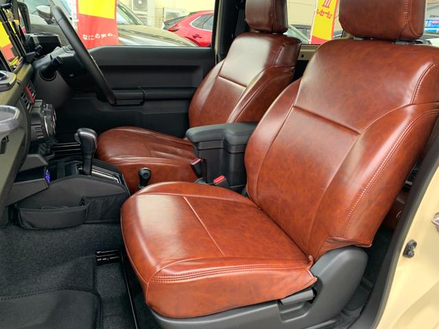 ジムニー XC 8型ナビTV バックカメラ 360度前後ドラレコ ETC 革調シートカバー カロッツェリアスピーカー オートLED シートヒーター セーフティサポート 純正16AW(28枚目)