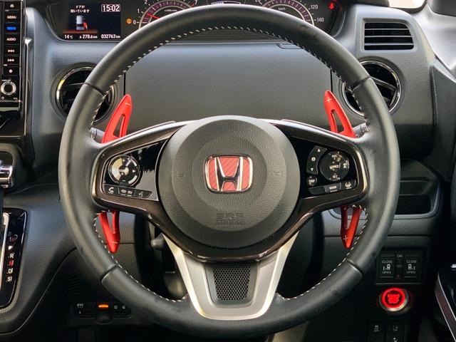 N-BOXカスタム G・EXターボホンダセンシング 4WD 純正8型ナビ フルセグTV 両側パワスラ バックカメラ LEDオートライト LEDフォグ ハーフ合皮シート シートヒーター ETC 純正15インチAW(15枚目)