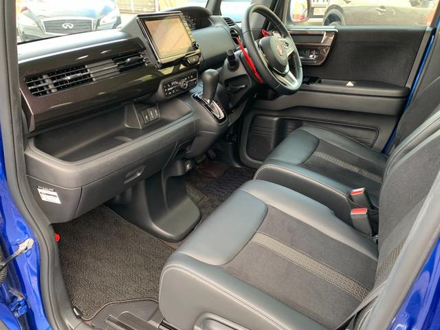 N-BOXカスタム G・EXターボホンダセンシング 4WD 純正8型ナビ フルセグTV 両側パワスラ バックカメラ LEDオートライト LEDフォグ ハーフ合皮シート シートヒーター ETC 純正15インチAW(30枚目)